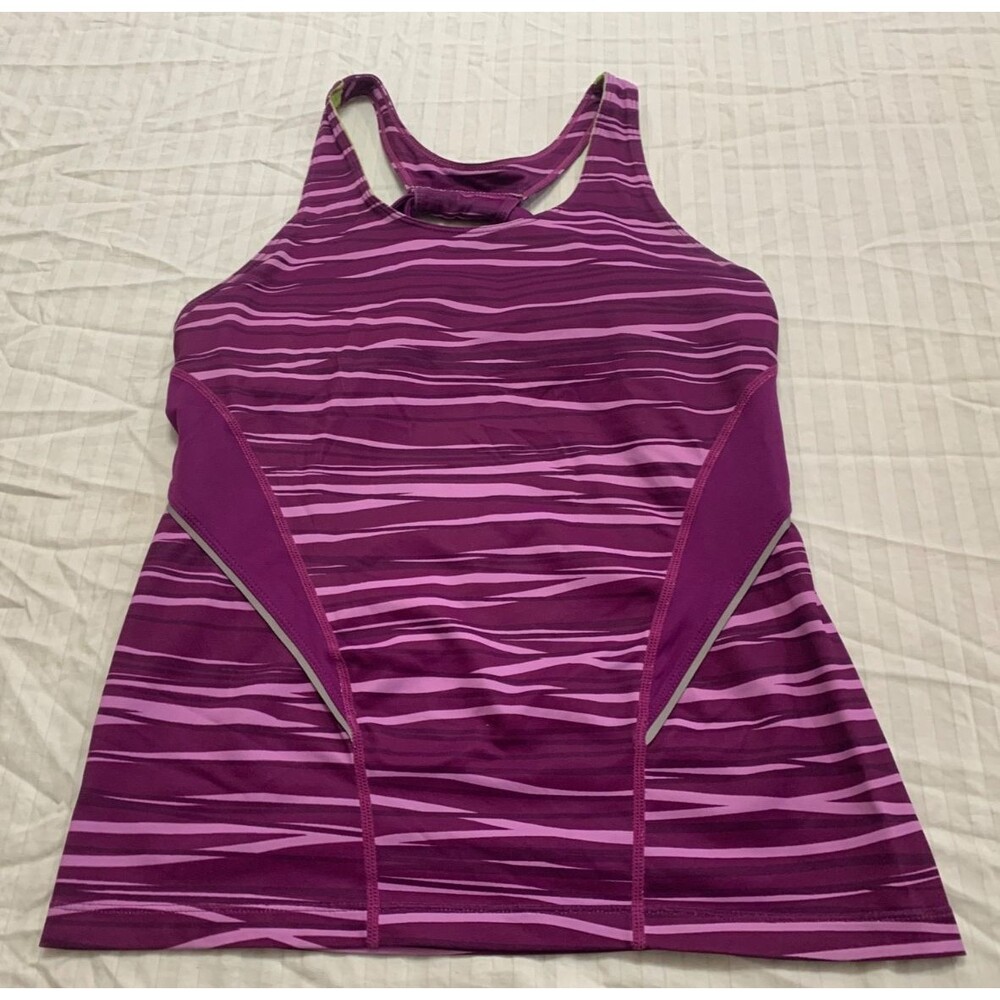 IDEOLOGY WOMENS ATHLETIC SHIRT TANK TOP WITH BUILT BRA SIZE S